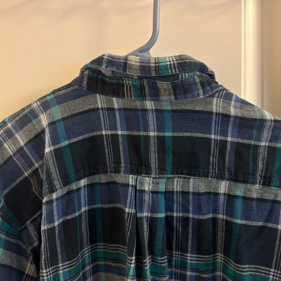 Dickies Relaxed Fit Blue and Black Plaid Shirt - Picture 7 of 12